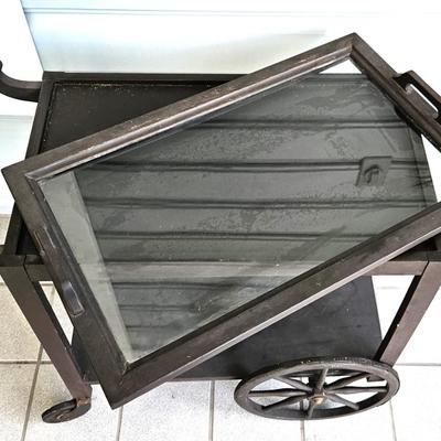 Vintage Industrial Style Bar Cart