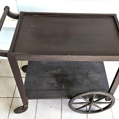 Vintage Industrial Style Bar Cart