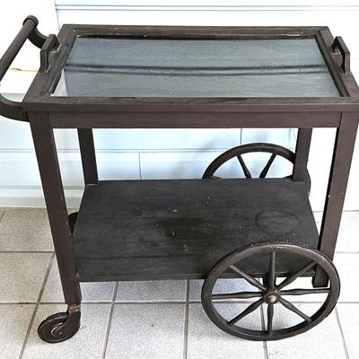 Vintage Industrial Style Bar Cart