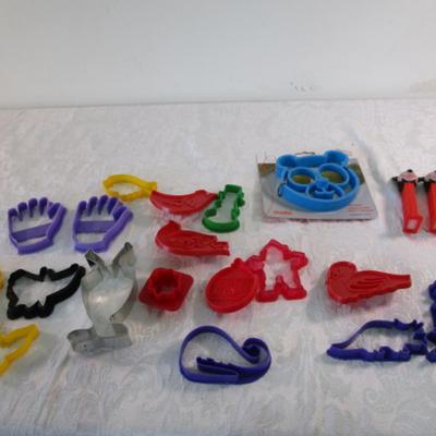 Cookie cutters, Pez dispensers, silicone teddy bear egg mold