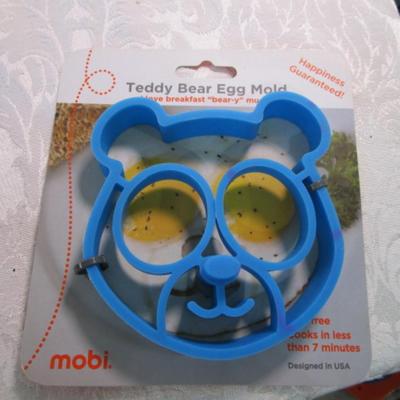 Cookie cutters, Pez dispensers, silicone teddy bear egg mold