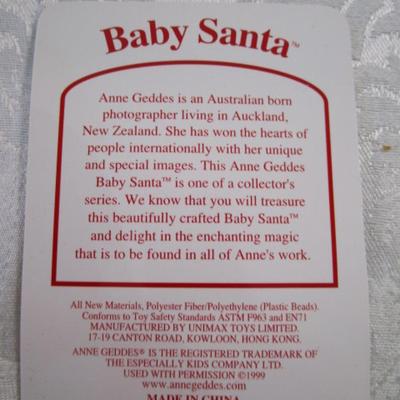 New in box Anne Geddes baby Santa