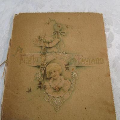 Antique book, "Flight to Fayland"