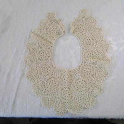 Crocheted lace collar