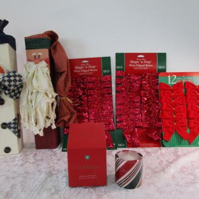 Christmas decorations, most are new