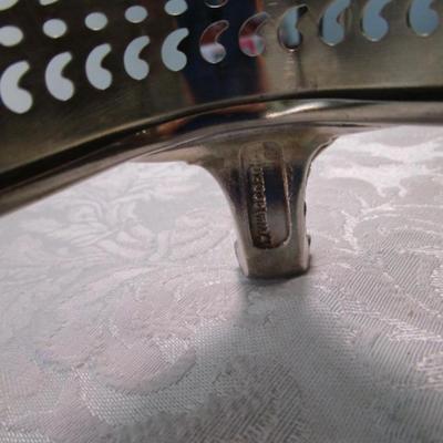 Decorative William Rogers trays to hold Pyrex dishes