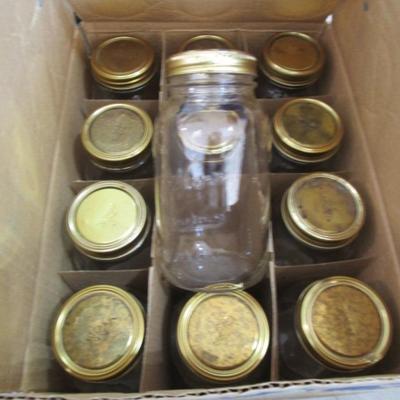 12 Regular mouth canning jars