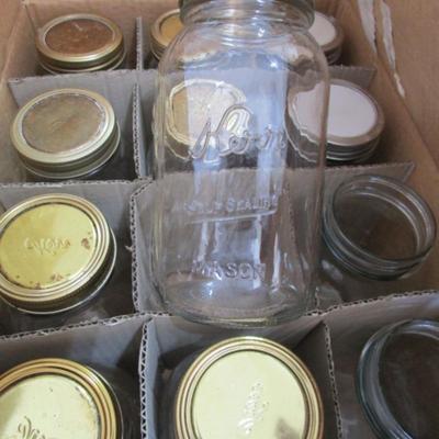 12 Regular mouth canning jars