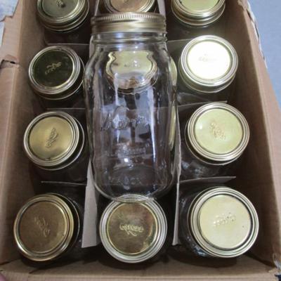 12 Regular mouth canning jars