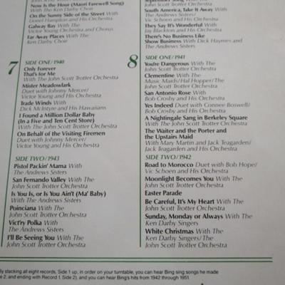 Bing Sings 8-LP record set