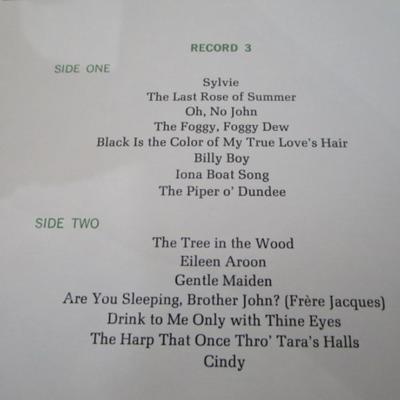 Greensleeves & 57 other Favorite Folk Songs 4-LP record set