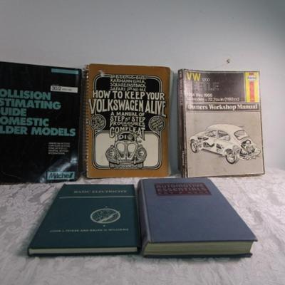 4 Auto books& 1 Electricity book