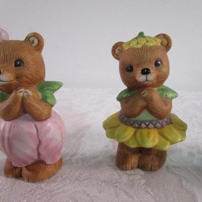 Vintage bears (3) & bunnies (2)