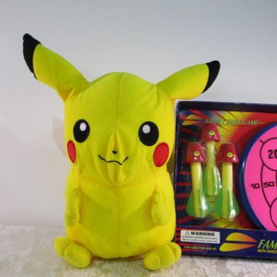 Stuffed Pikachu & Family Dart Game
