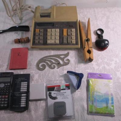 Office supplies, printing TI calculator, Cassio solar calculator