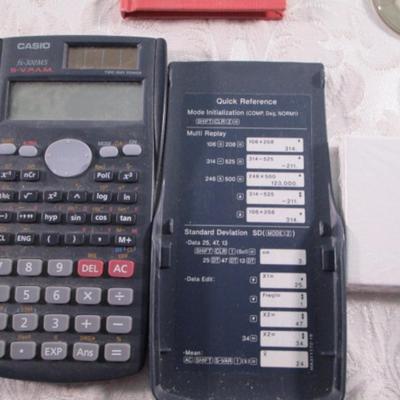 Office supplies, printing TI calculator, Cassio solar calculator
