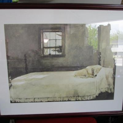 Andrew Wyeth framed print of "The Master Bedroom"