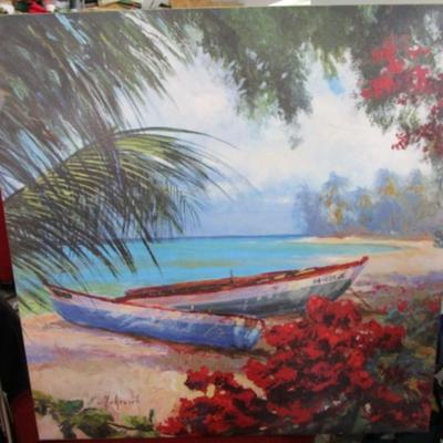 "Tropical Hideaway" print on gallery wrapped canvas by Nenad Mirkovich