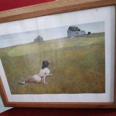 Andrew Wyeth framed print of "Christina's World"