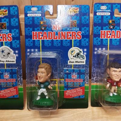 1996 NFL HEADLINERS 3" FIGURES