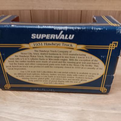 SUPERVALU 1931 HAWKEYE DIE-CAST TRUCK BANK PLUS TONKA RACE CAR AND FIRE TRUCK