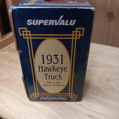 SUPERVALU 1931 HAWKEYE DIE-CAST TRUCK BANK PLUS TONKA RACE CAR AND FIRE TRUCK
