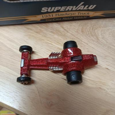 SUPERVALU 1931 HAWKEYE DIE-CAST TRUCK BANK PLUS TONKA RACE CAR AND FIRE TRUCK
