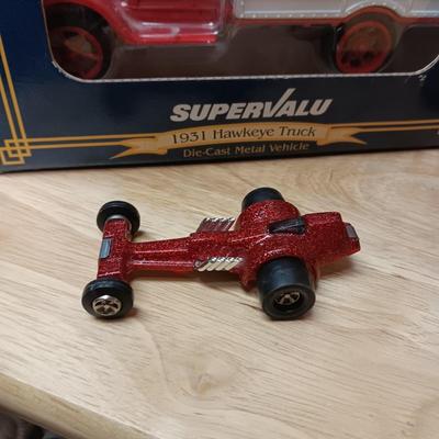SUPERVALU 1931 HAWKEYE DIE-CAST TRUCK BANK PLUS TONKA RACE CAR AND FIRE TRUCK
