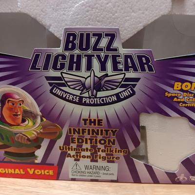 DISNEY'S TOY STORY THE INFINITY EDITION BUZZ LIGHTYEAR W/COLLECTOR'S CERTIFICATE