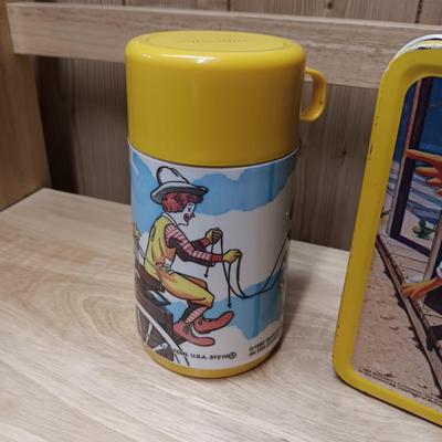 1982 RONALD MCDONALD SHERIFF OF CACTUS CANYON LUNCH BOX W/THERMOS