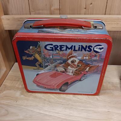 1984 GREMLINS VINTAGE LUNCH BOX AND MCDONALD'S REPROD LUNCH BOX