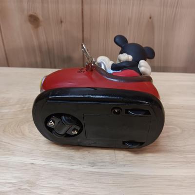 8" VINTAGE MICKEY MOUSE WITH MICKEY & MINNIE WIND UP TOY