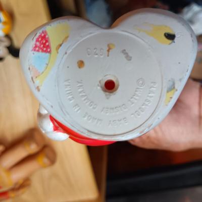 DISNEY VINTAGE MICKEY MOUSE, BUBBLE WAND AND RUBBER MICKEY