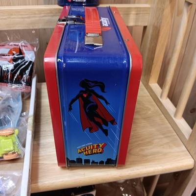 METAL LUNCH BOX W/THERMOS PLUS BATMAN HAPPY MEAL TOYS UNOPENED