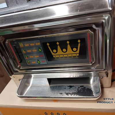 CASINO CROWN "JACKPOT" SLOT MACHINE COIN OPERATED, WORKS!!