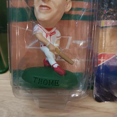 HEADLINERS FOOTBALL, BASKETBALL AND BASEBALL FIGURES PLUS LUBICK BOBBLEHEAD