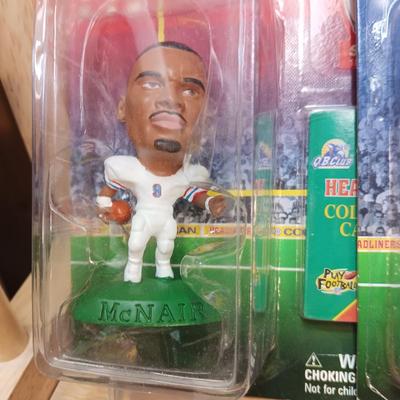 HEADLINERS FOOTBALL, BASKETBALL AND BASEBALL FIGURES PLUS LUBICK BOBBLEHEAD