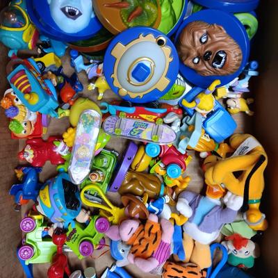 BOX OF SMALL TOYS