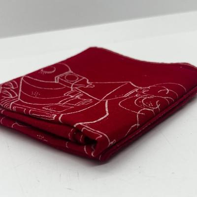 LOT 123J: Vintage Disneyland R.R. "Chief Engineer" Hankerchief - 16"x16"- Made in USA