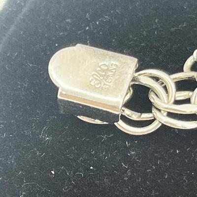 LOT 132J: Vintage Elco Sterling Charm Bracelet - 45.2 GTW