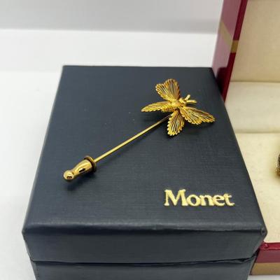 LOT 137J: Vintage Monet Brooches with Original Boxes