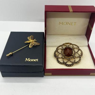 LOT 137J: Vintage Monet Brooches with Original Boxes