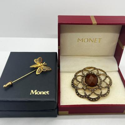 LOT 137J: Vintage Monet Brooches with Original Boxes