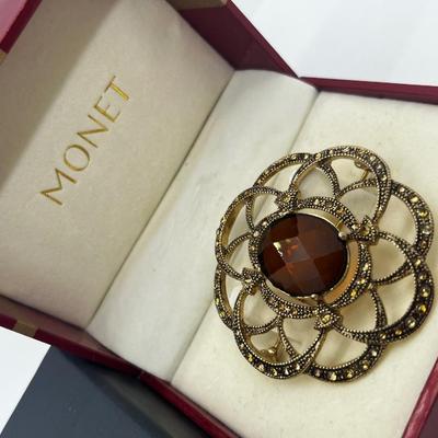 LOT 137J: Vintage Monet Brooches with Original Boxes