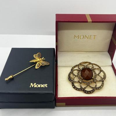 LOT 137J: Vintage Monet Brooches with Original Boxes
