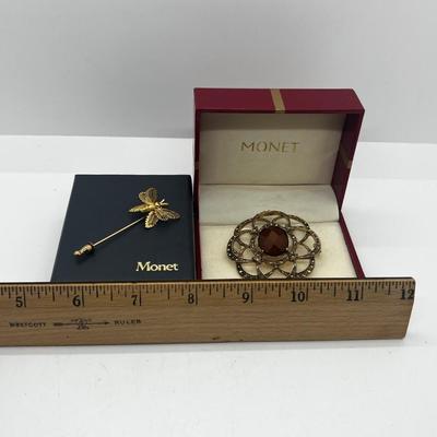 LOT 137J: Vintage Monet Brooches with Original Boxes
