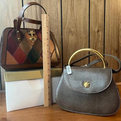 LOT 153: Vintage Women’s Handbags - featuring a Monet with original tags