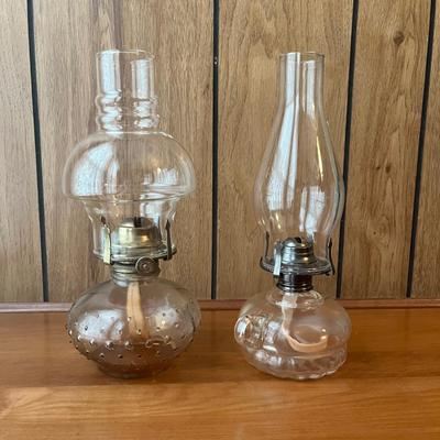 LOT 154: Two Vintage Oil Lamps