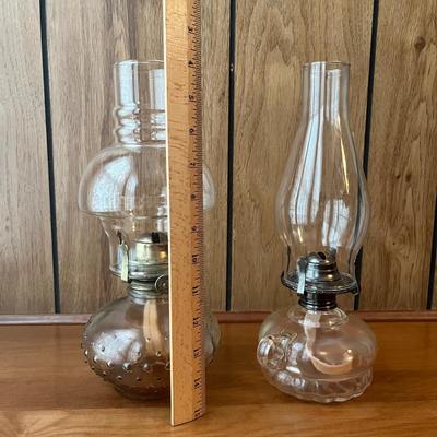 LOT 154: Two Vintage Oil Lamps