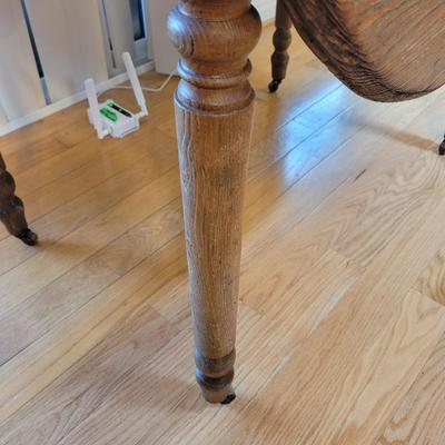 Solid Wood Drop Leaf Table (LR-EL)
